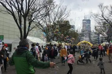 The magic of bubbled enjoyed by people of all ages.