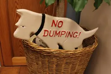 No dumping!