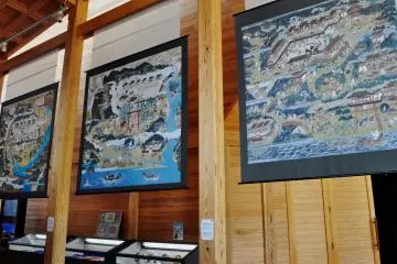 Three Kumano mandala in the North Hall (Photo: Virginia González)