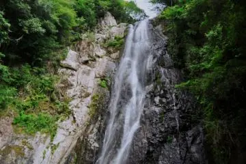Our guide took us to this hardly accessible waterfall in the mountains