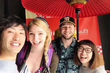 Friendly Guests and Staff at Fujitaya