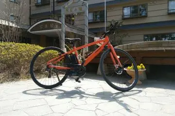 One of the rental bikes