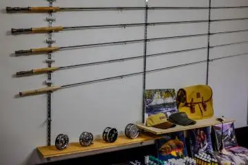 Indian Crow stocks G Loomis fly rods, considered among the best in the world