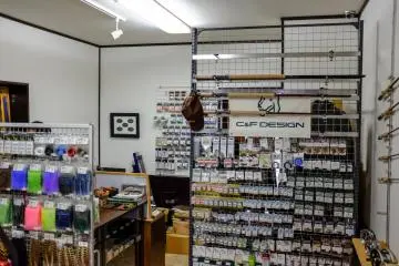 The shop is small however stocks almost anything you ever need to start fishing