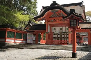 Exquisite architecture at the grand shrine of Usa