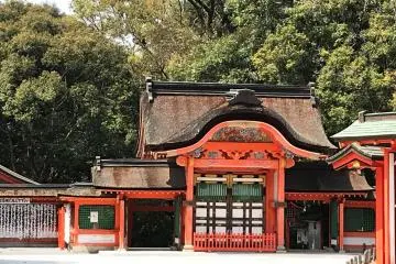 Exquisite architecture at the grand shrine of Usa
