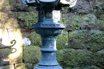 Metal lantern in Nikko