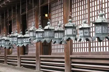 Hanging lanterns in Kasuga Taisha, Nara