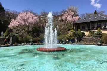 The fountain in the center of Gora Park is a highlight