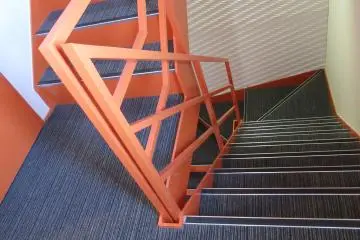 You can choose stairs or elevator