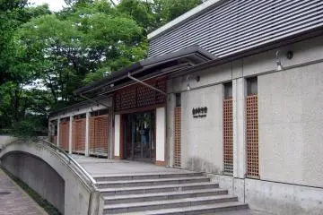 The entrance to the Kongo Noh Theatre in Kyoto