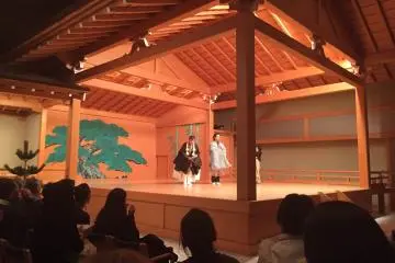 The stage of a typical Noh theatre
