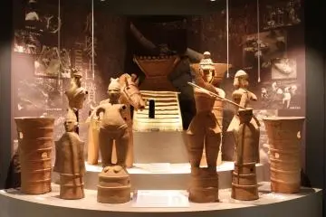 Haniwa terracotta figures