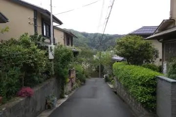 How near the town is