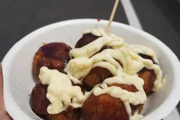 Tasty food from the food trucks on campus.