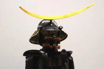 Date's famous helmet with asymmetric crescent