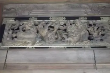 A carving inside the main hall