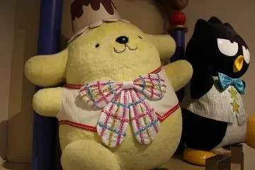 Purin and Badtz Maru welcome you to the main floor gift shop.
