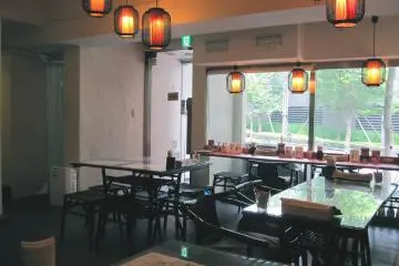 Breaq has standard seating in addition to a private party booth in a corner of the restaurant.