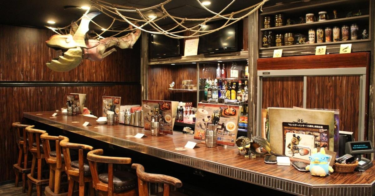 ハンターズカフェ&ハントアゴーゴー Hunter's Bar: A Real Monster Hunter Bar in Tokyo - Japan Travel