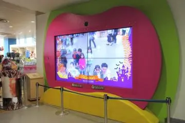 Interactive screen and gift shop