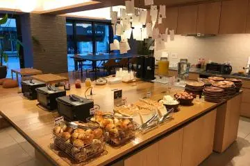 Breakfast is served mostly with bread