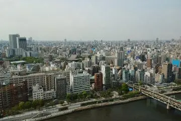 View of Tokyo from the Asahi HQ