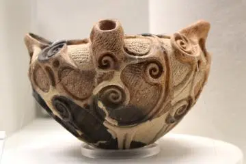 Beautifully decorated ancient pot