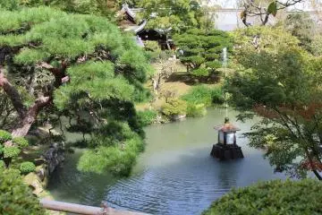 The beautiful garden of Shiogama Shrine