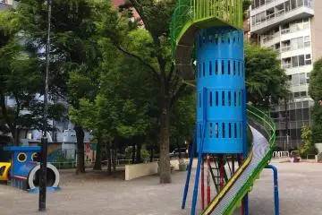 One of the slides is rocket themed!