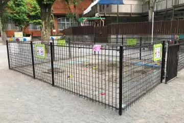 A sandpit area 