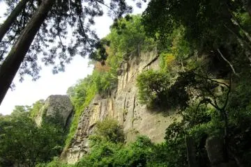 Yamadera is located amongst the high rocks
