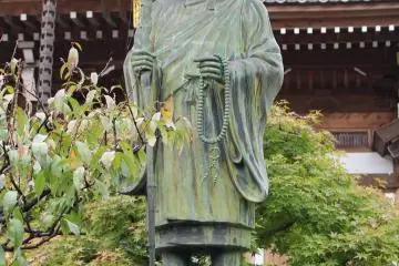 A Buddhist monk statue