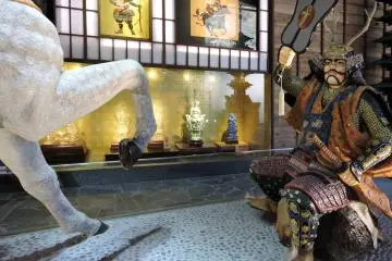 Takeda fighting off the attack