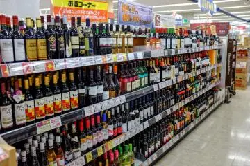 Local and imported wines
