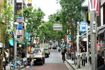 Kagurazaka Dori during the day