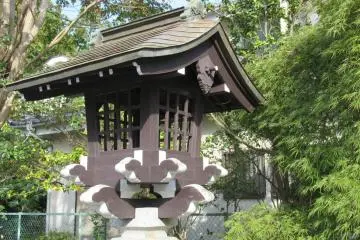 A wooden lantern