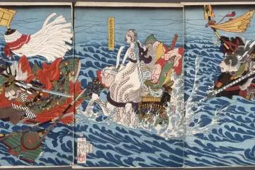 Fighting in the river