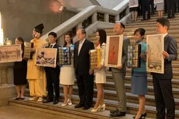 Four canned beer gifts from the 2019 Tokyo National Museum and Isetan Mitsukoshi collection