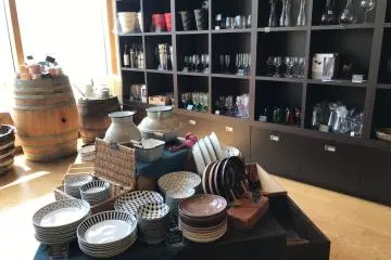 Many crafts available for purchase from the showroom