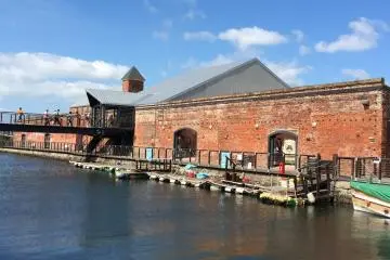 The charming red brick warehouses