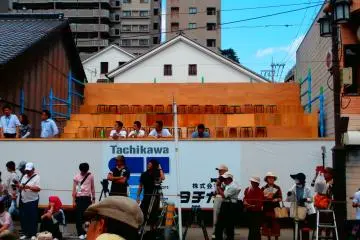 <p>Seats are prepared for&nbsp;Yamakasa</p>