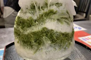Green tea kakigori 