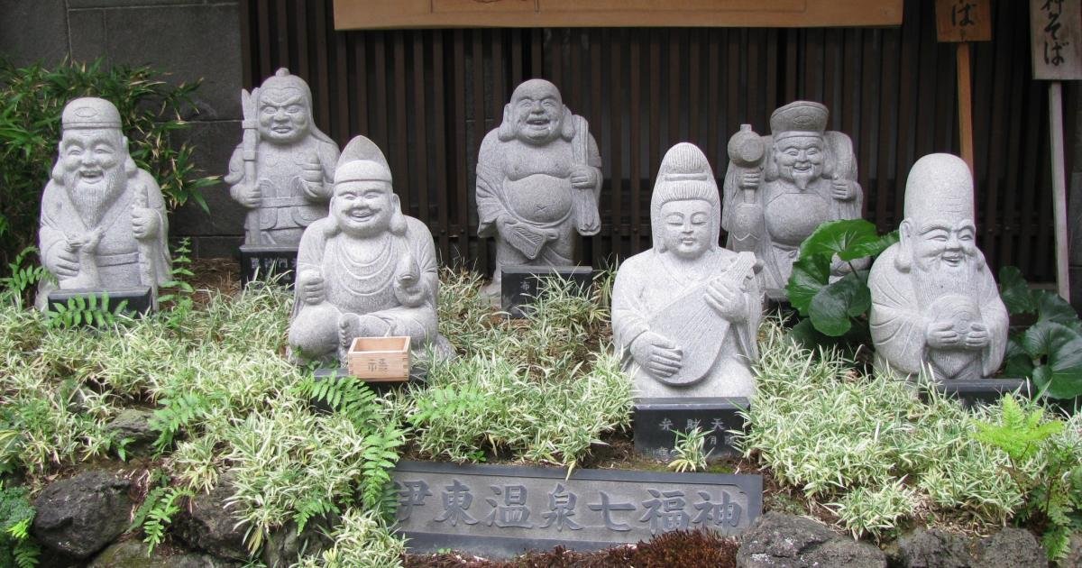 七福神 = Shichi-Fuku-Jin - We Are Here Shichi-Fuku-Jin Sculptures in Ito - Shizuoka - Japan Travel