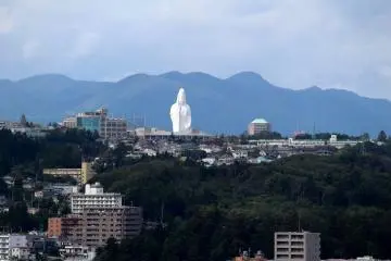 Daikannon of Sendai as seen from afar