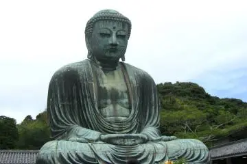 The seated Daibutsu is 13 metres tall