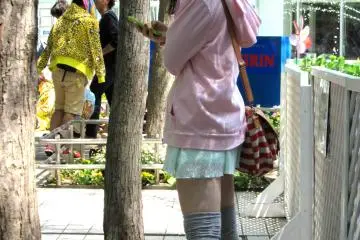 A girl’s street fashion style
