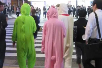 Funny characters in Akihabara