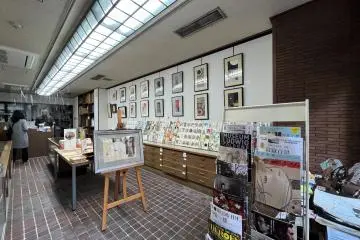 Inside the book store that has not changed much in time