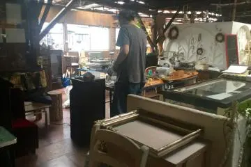 Desert Rose metal workshop.